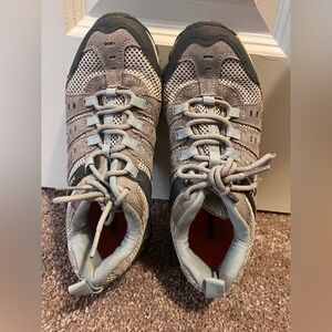 Merrells Gray and Blue Athletic Sneakers